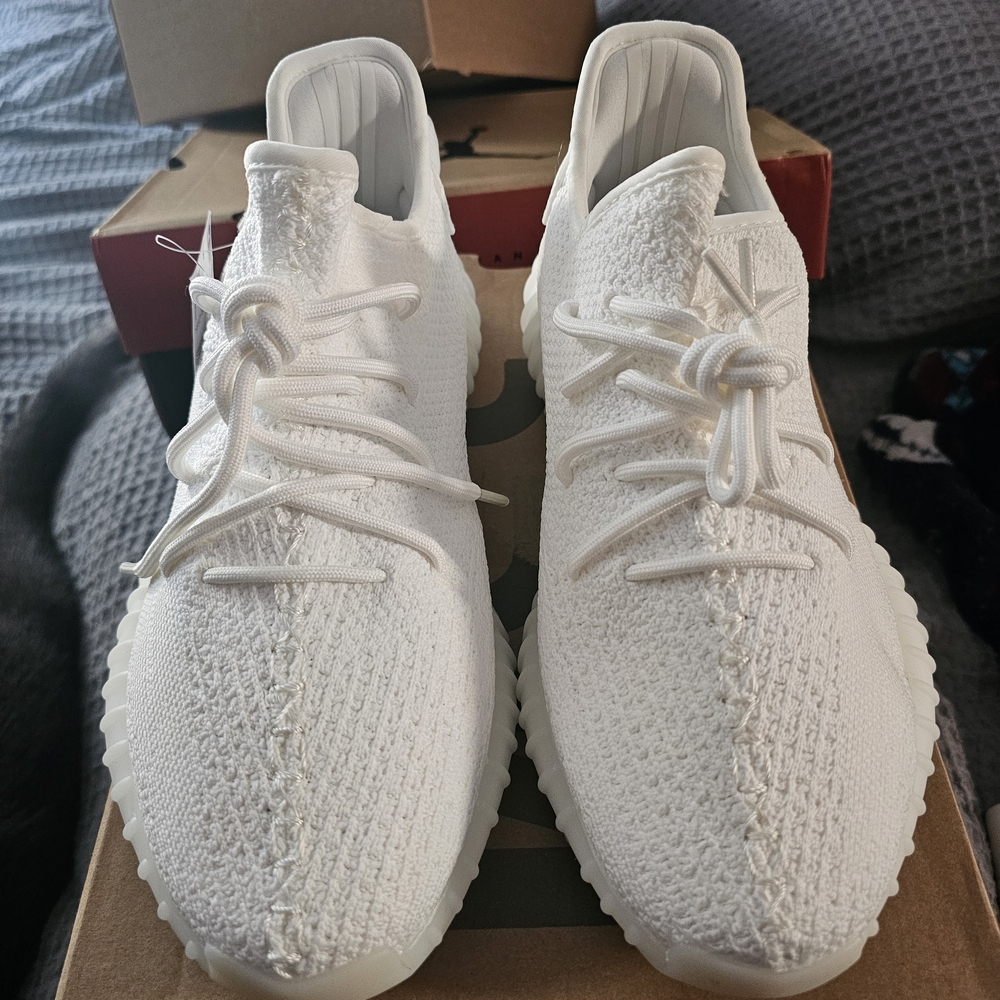 Yeezy White Knit Sneakers